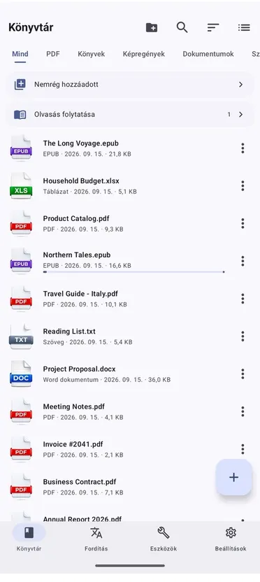 PDF olvasó: fordítás, hang