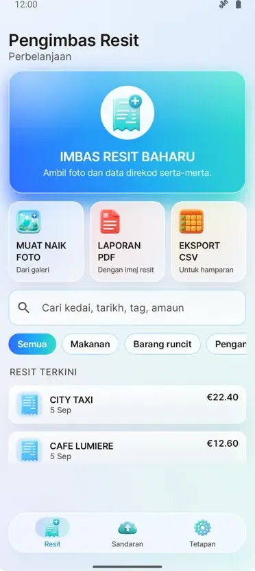 Pengimbas Resit: Perbelanjaan