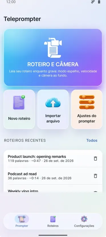 Teleprompter para Vídeo