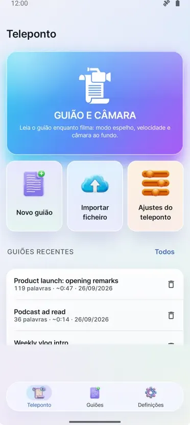 Teleprompter para Vídeo