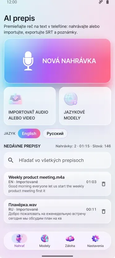 AI Prepis a Titulky
