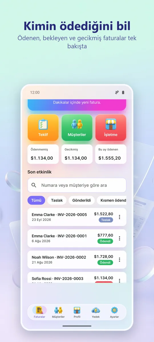 Fatura Oluşturucu: PDF: ekran görüntüsü 4