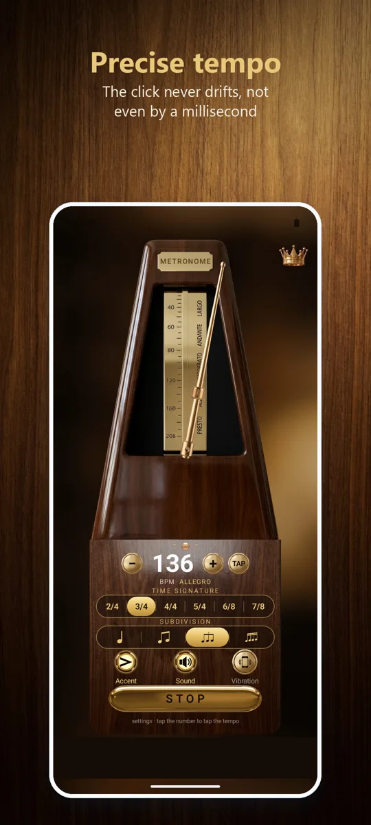 Metronome: main screen