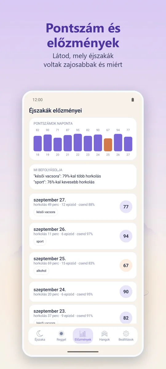 Éjszakai diktafon: képernyőkép 3