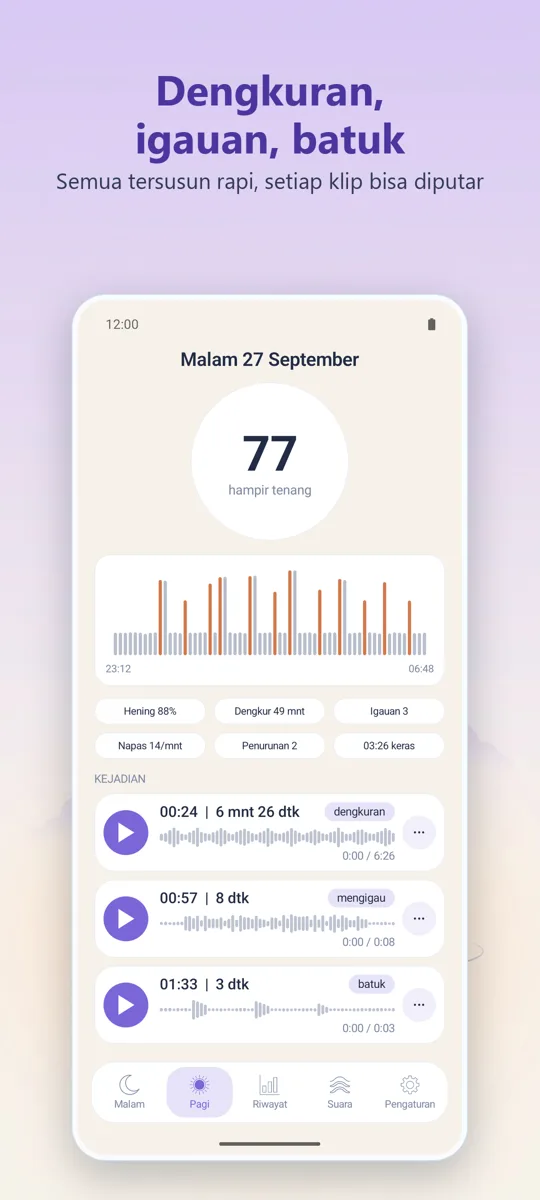 Perekam Malam: tangkapan layar 2