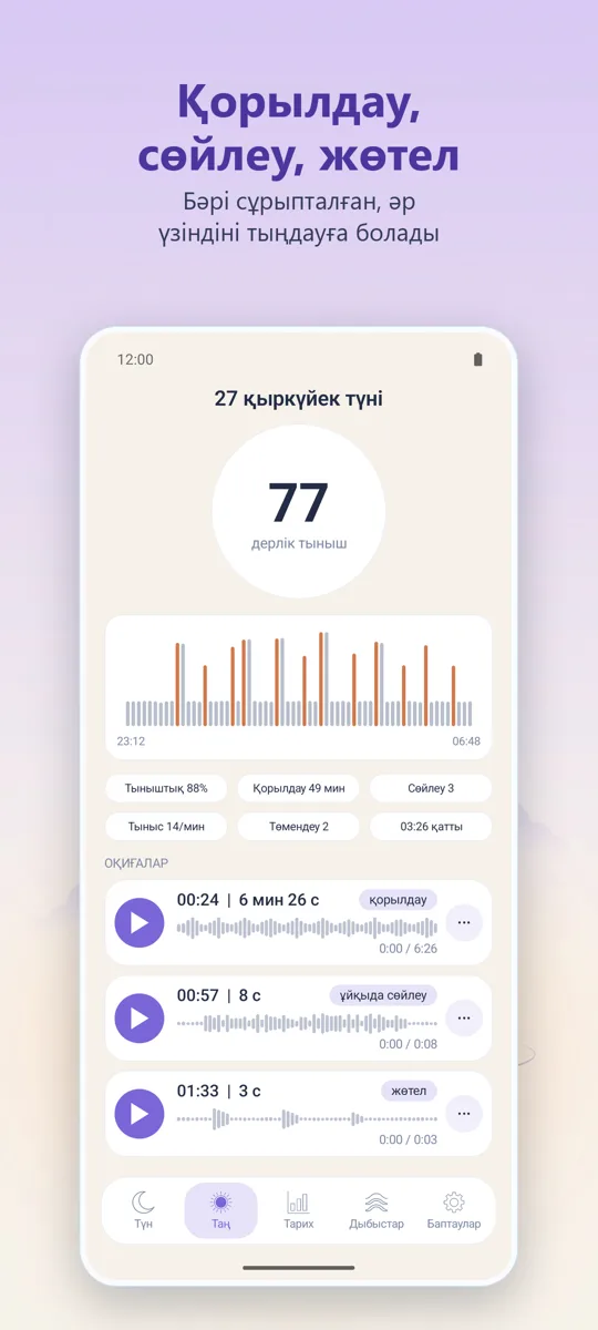 Түнгі диктофон: скриншот 2