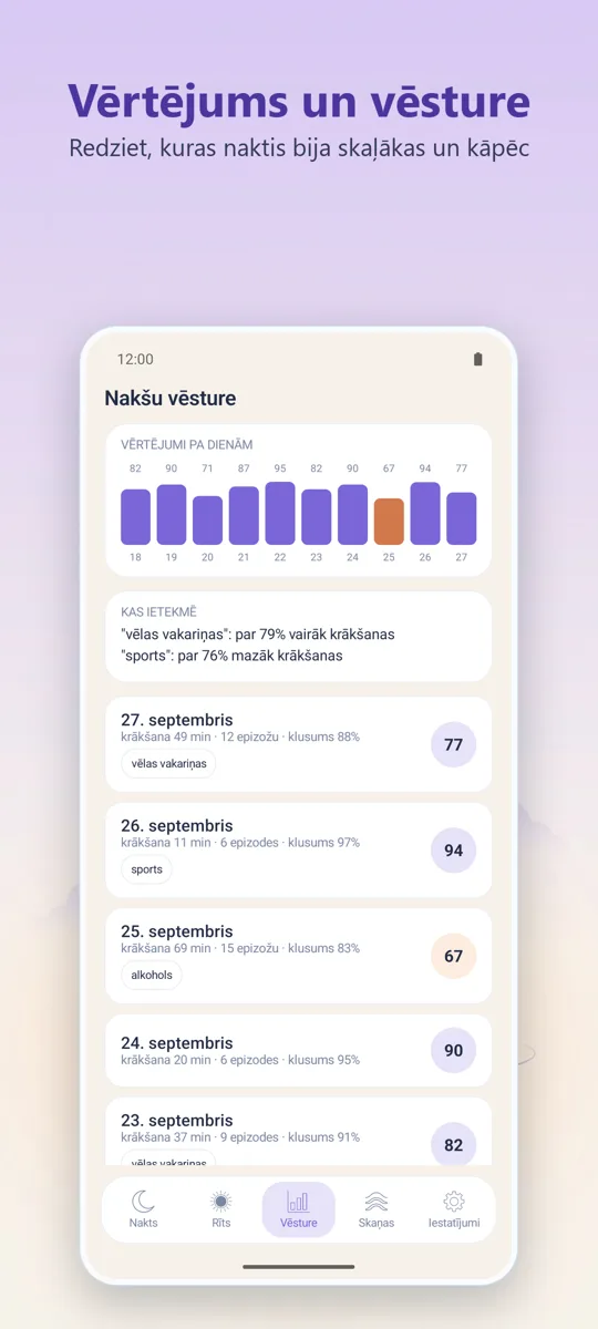 Nakts diktofons: ekrānuzņēmums 3