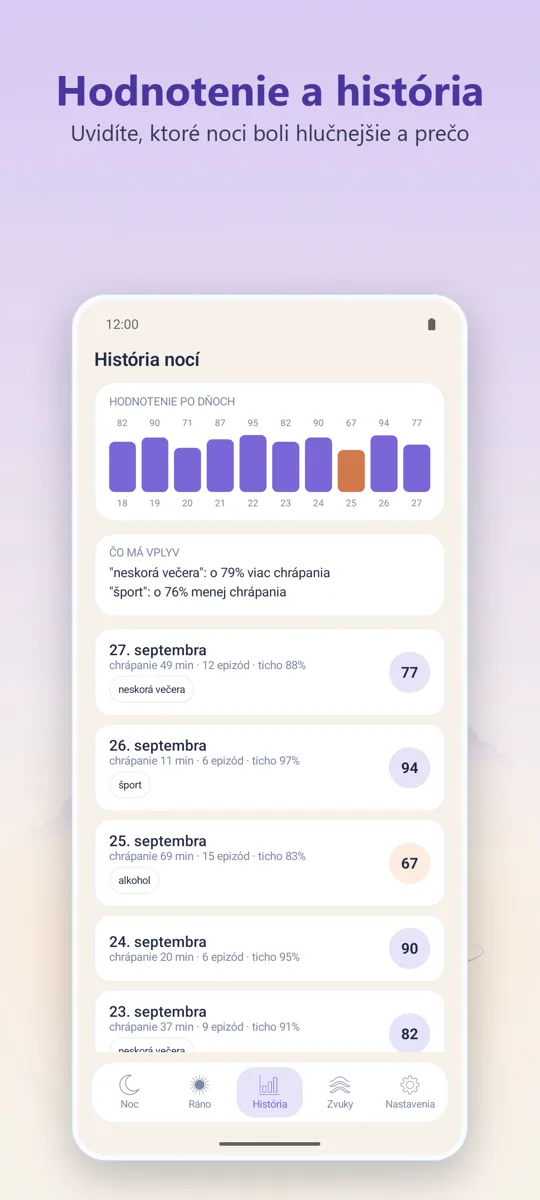 Nočný diktafón: snímka obrazovky 3