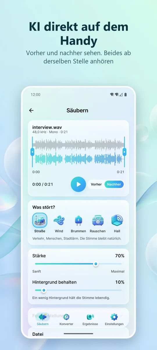 Noise Remover: Audio Reinigen: Screenshot 2