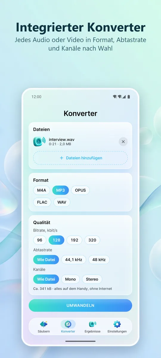 Noise Remover: Audio Reinigen: Screenshot 4