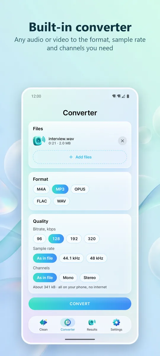 Noise Remover: Clean Audio: screenshot 4