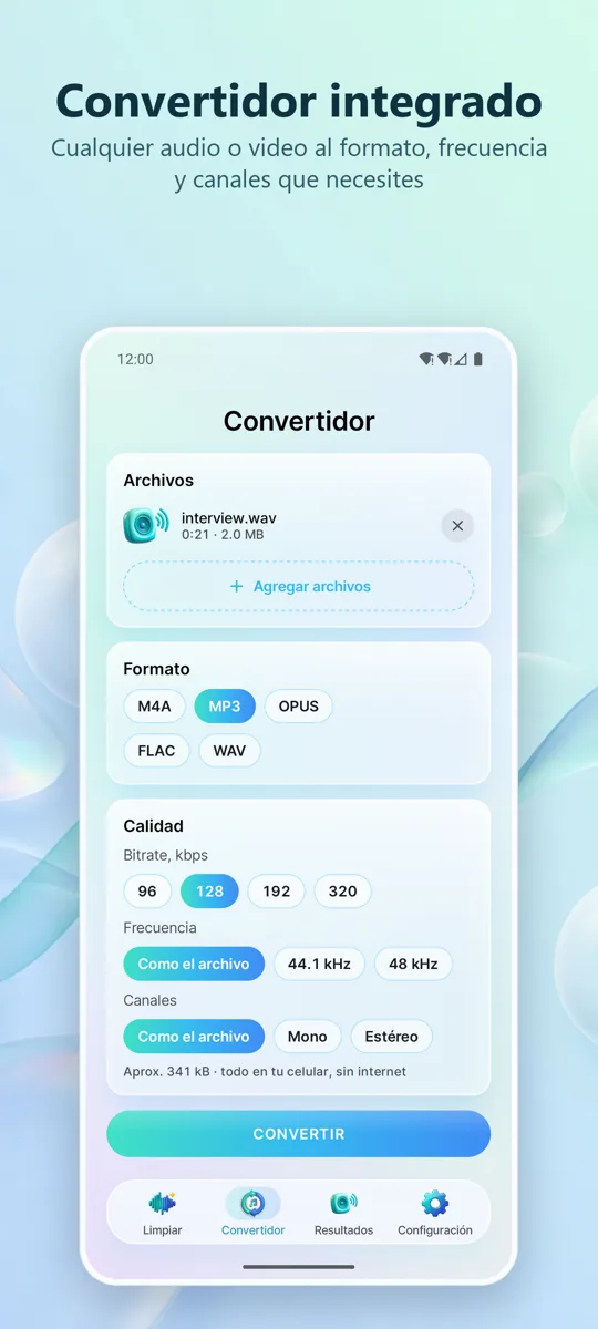 Eliminar Ruido: Audio Limpio: captura de pantalla 4