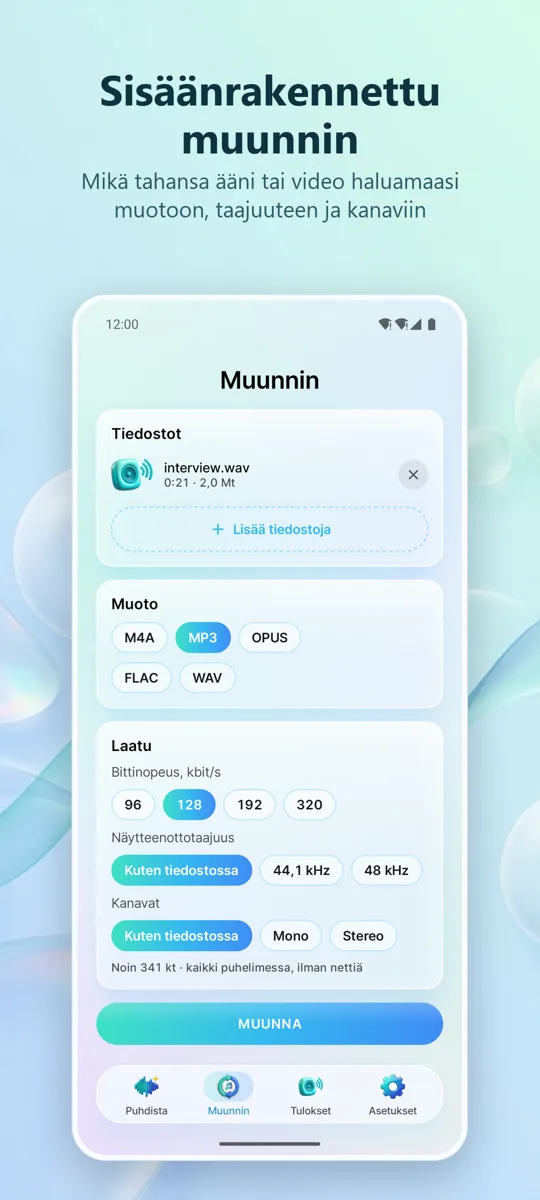 Kohinanpoisto: Selkeä ääni: kuvakaappaus 4