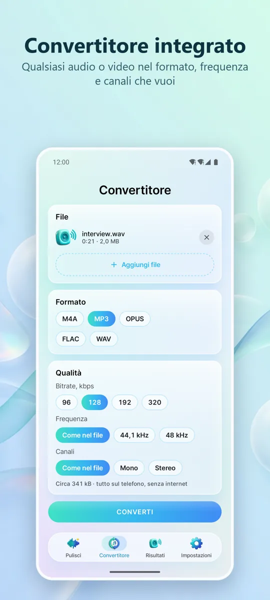 Noise Remover: Audio Pulito: 