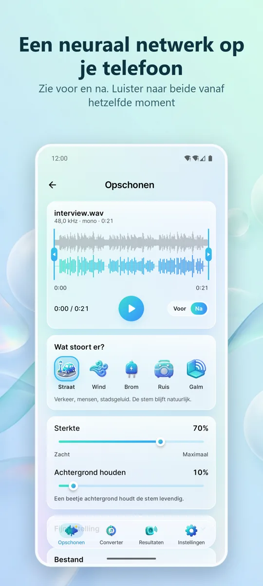 Noise Remover: Audio Opschonen: schermafbeelding 2