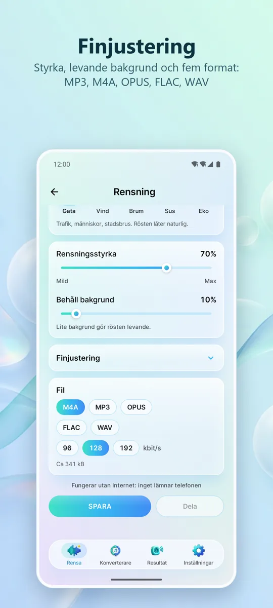 Brusborttagare: Rent Ljud: skärmbild 3