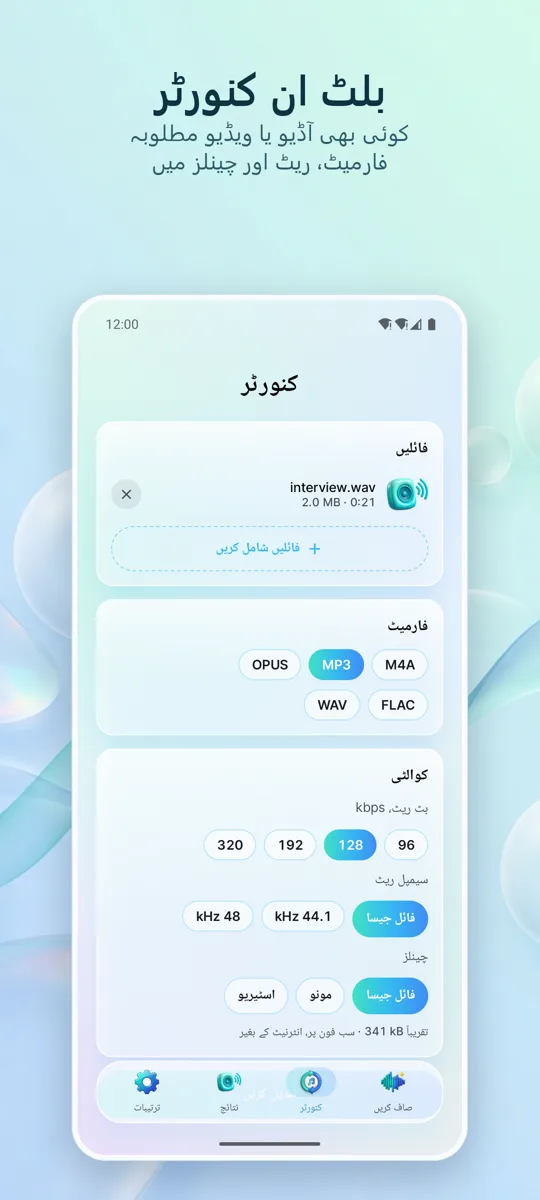 شور ہٹائیں: صاف آڈیو: اسکرین شاٹ 4