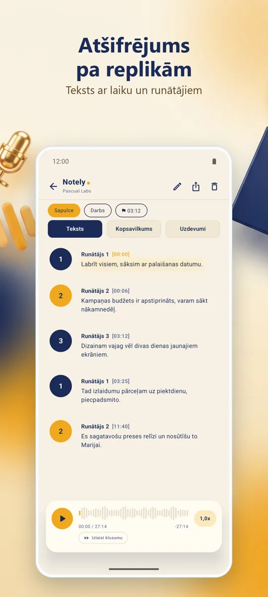 Notely: ekrānuzņēmums 2