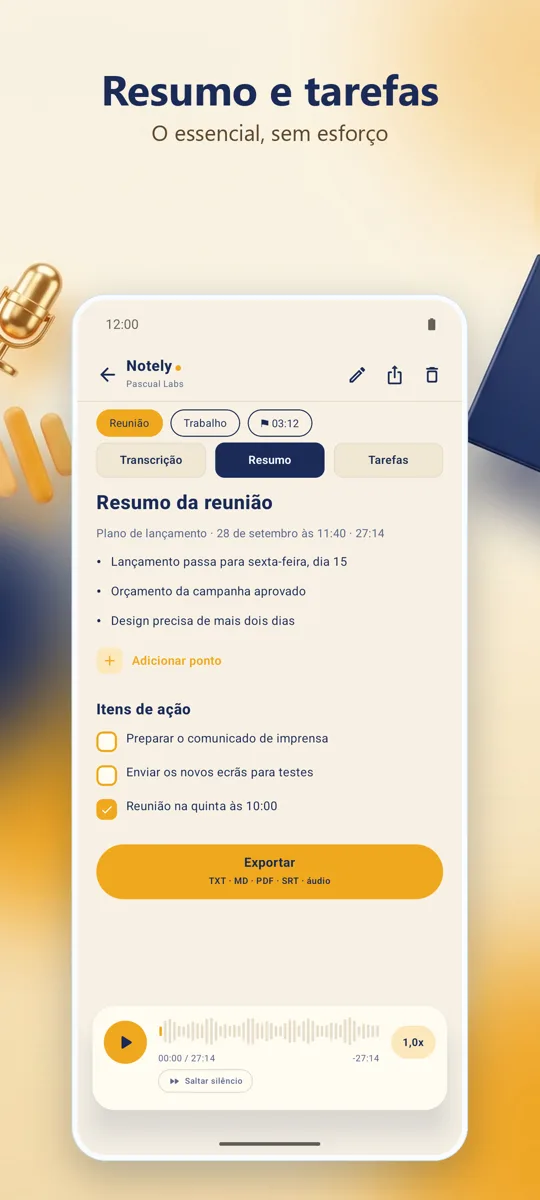 Notely: captura de ecrã 3