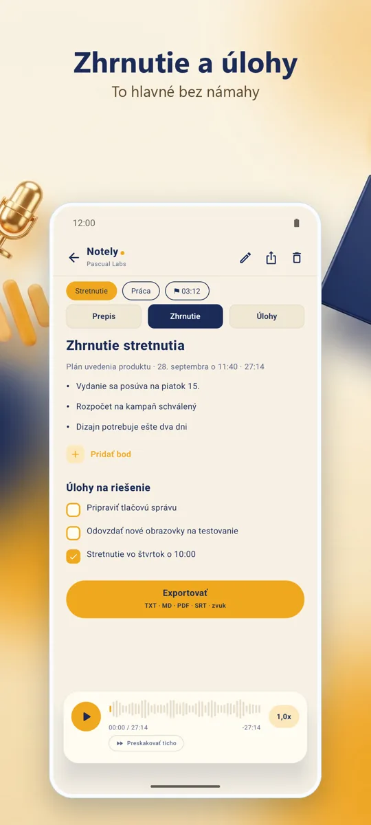 Notely: snímka obrazovky 3