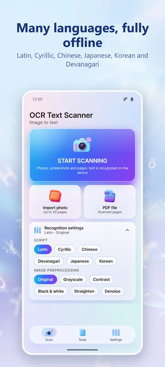 OCR Scanner: Image to Text: 