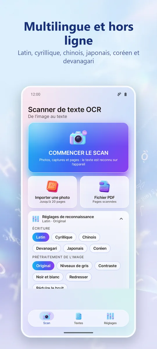 Scanner OCR: Image en Texte: capture d'écran 4