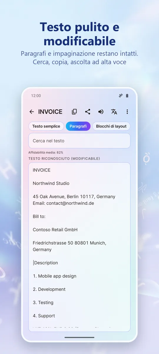 Scanner OCR: Immagine a Testo: screenshot 2