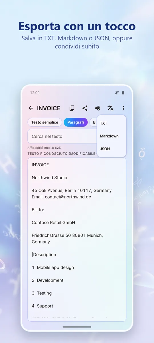 Scanner OCR: Immagine a Testo: screenshot 3