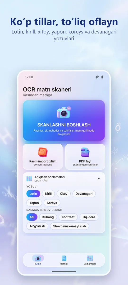 OCR Skanner: Rasmdan Matnga: skrinshot 4