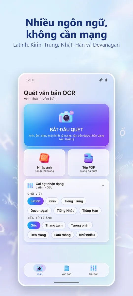 OCR Scanner: Ảnh sang Văn bản: ảnh chụp màn hình 4