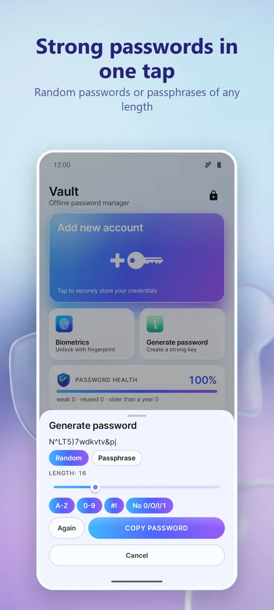Password Manager: Vault: 