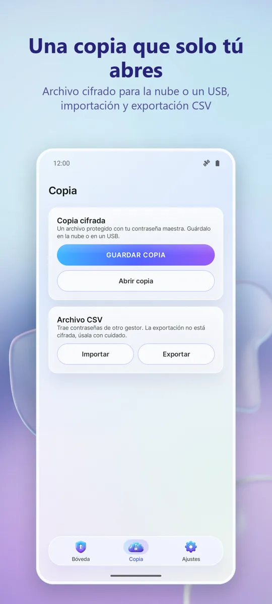 Gestor de Contraseñas: Bóveda: captura de pantalla 2