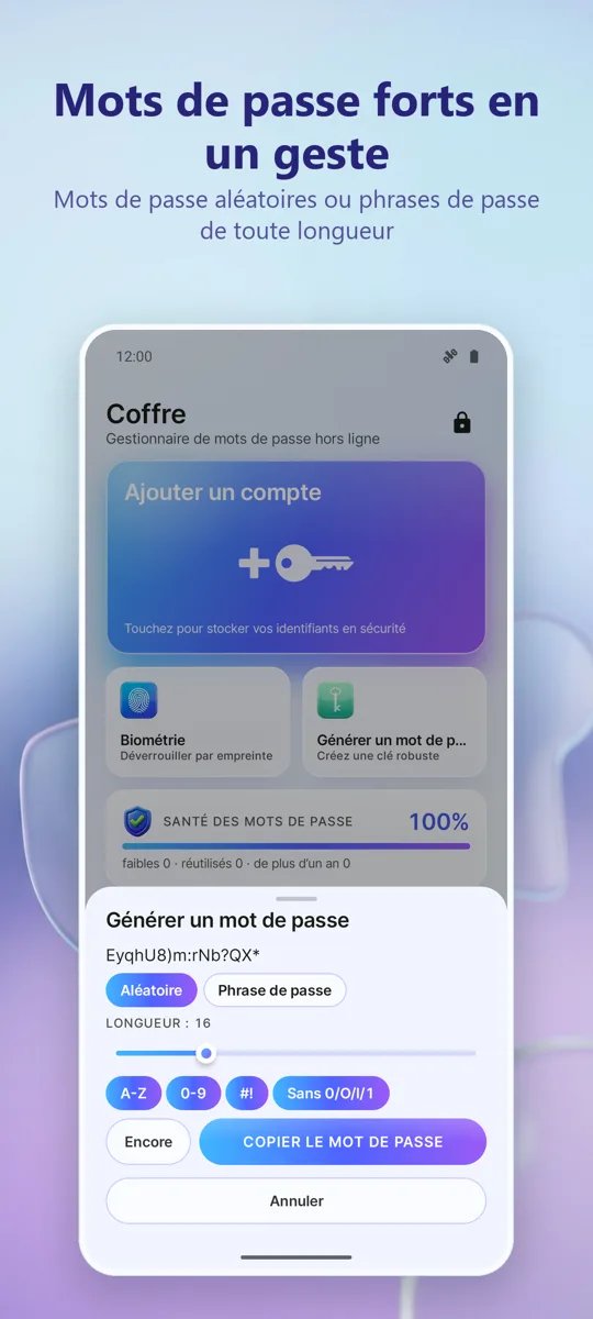 Gestionnaire Mots de Passe: capture d'écran 4