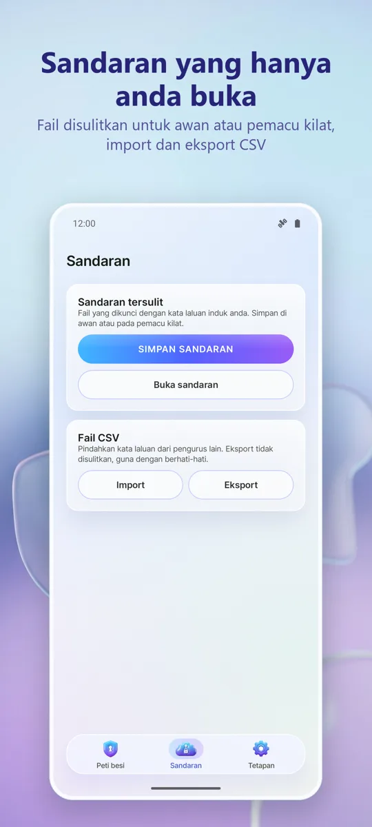 Pengurus Kata Laluan: tangkapan skrin 2
