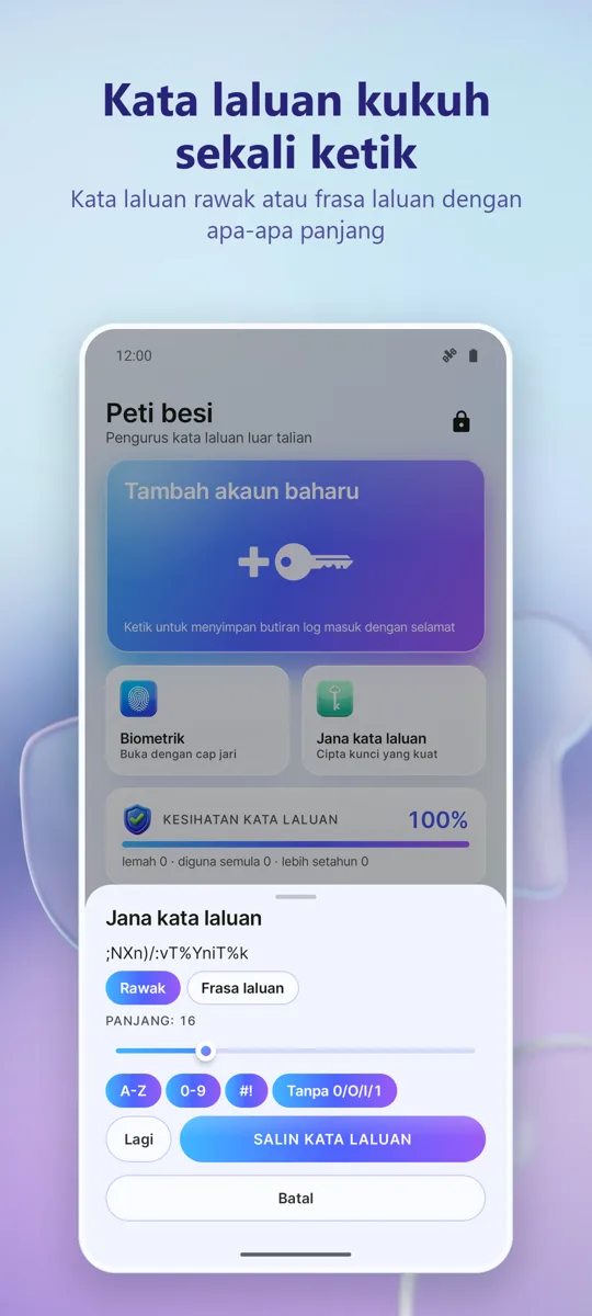 Pengurus Kata Laluan: tangkapan skrin 4
