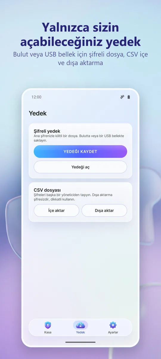 Şifre Yöneticisi: Kasa: ekran görüntüsü 2