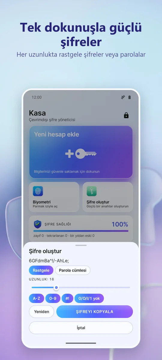Şifre Yöneticisi: Kasa: ekran görüntüsü 4