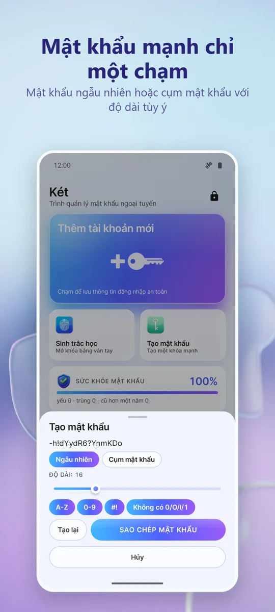 Quản lý Mật khẩu: Kho bảo mật: ảnh chụp màn hình 4
