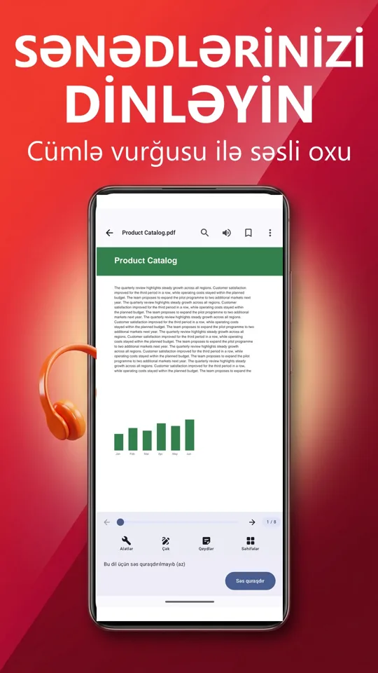 PDF oxuyucu: tərcümə, səs: ekran görüntüsü 3