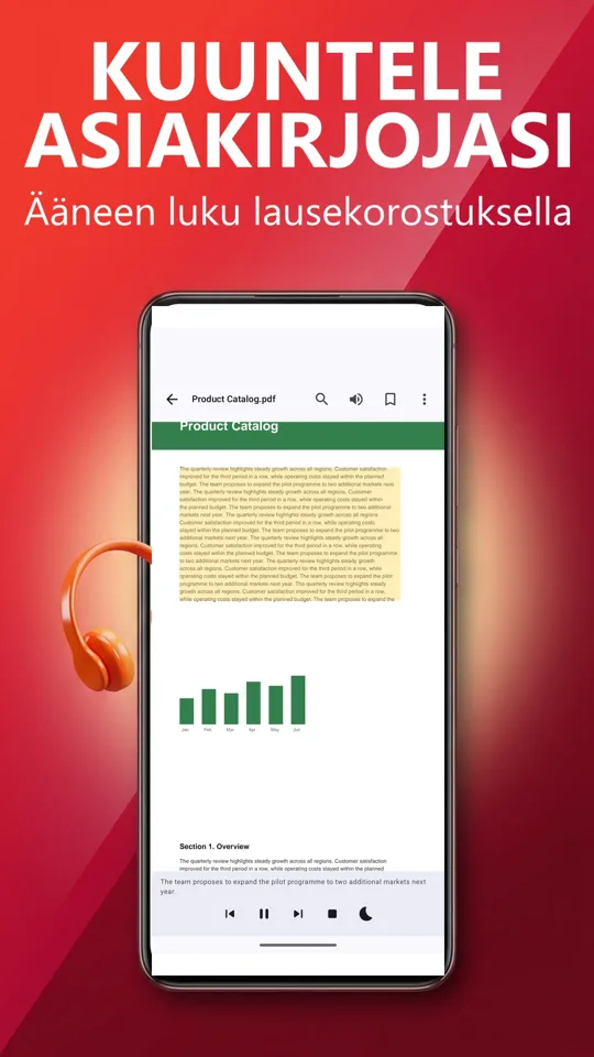 PDF-lukija: käännös ja ääni: kuvakaappaus 3