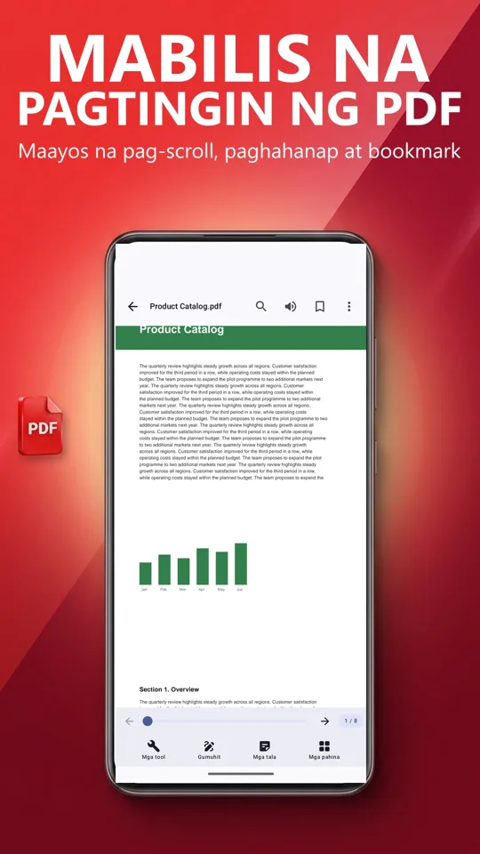 PDF Reader: Salin at Boses: screenshot 2