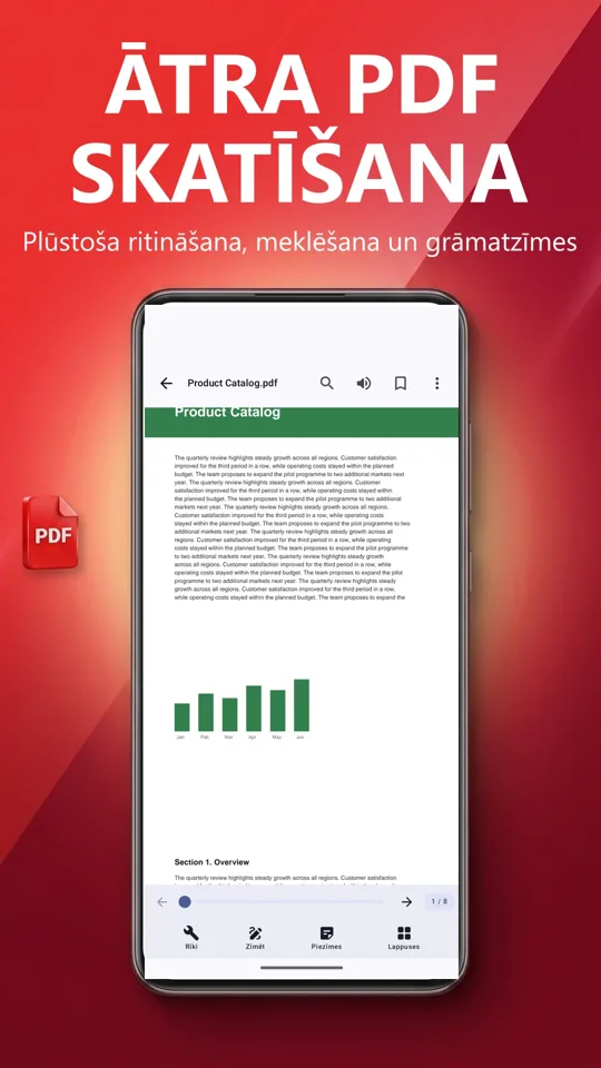 PDF lasītājs: tulkot, lasīt: ekrānuzņēmums 2