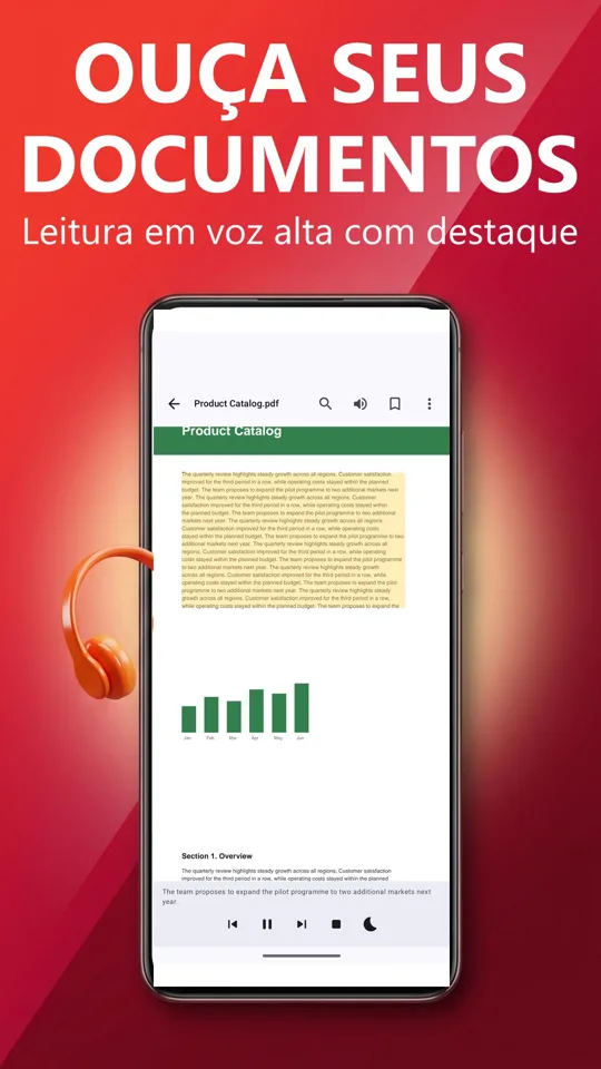 Leitor PDF: traduzir e ouvir: captura de tela 3