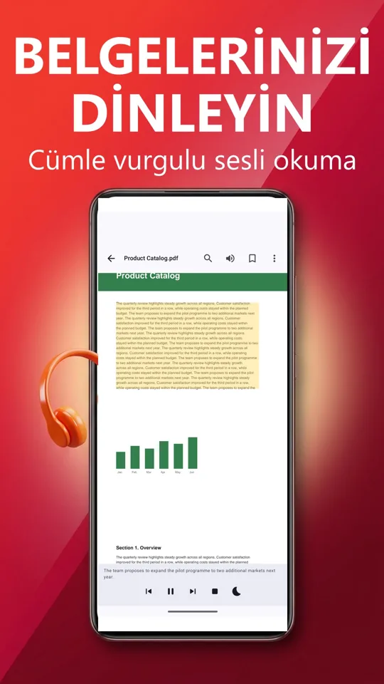 PDF Okuyucu: çeviri, seslendir: ekran görüntüsü 3