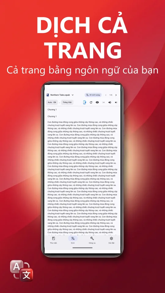 Đọc PDF: dịch, đọc to: 