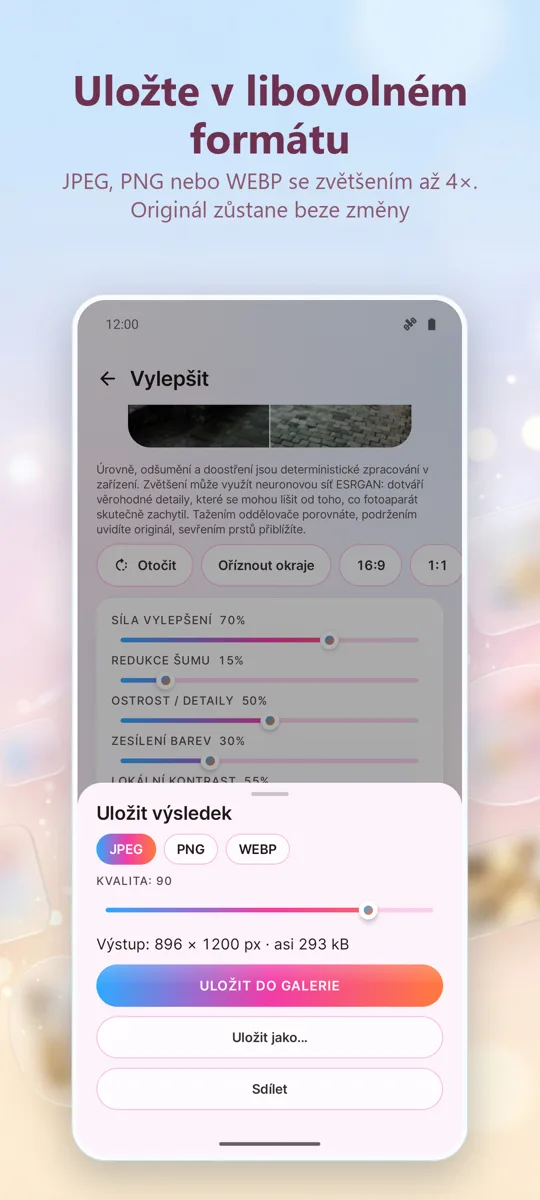 Vylepšení fotek: Opravit: snímek obrazovky 4
