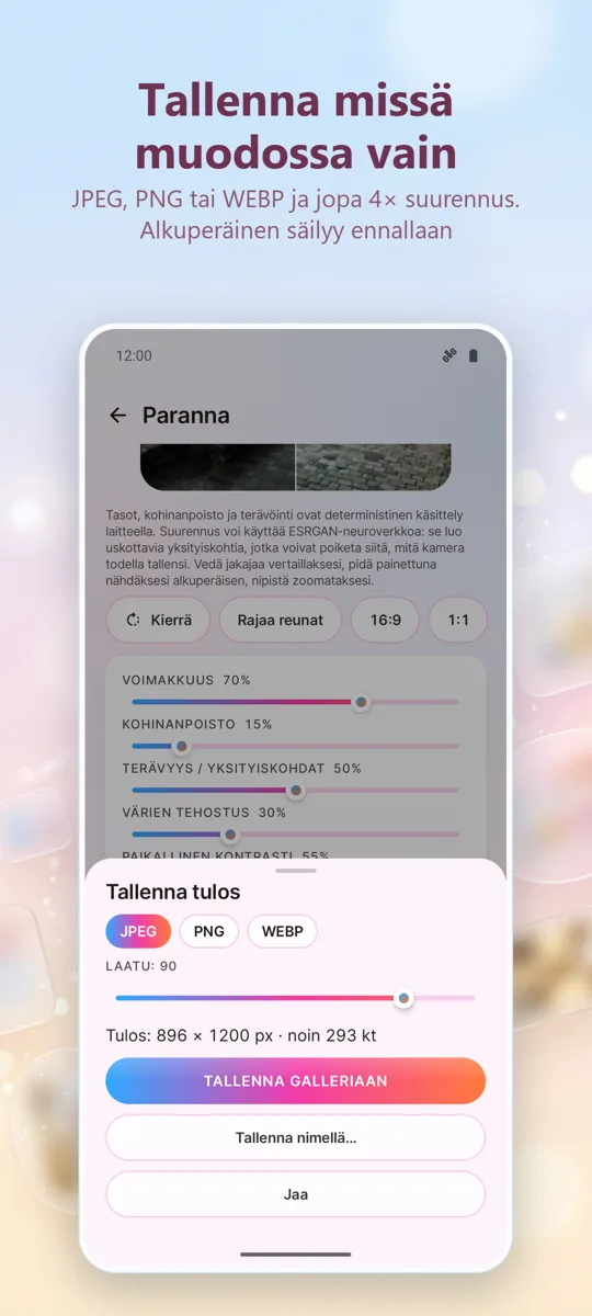 Kuvankäsittelijä: Korjaa kuvia: kuvakaappaus 4
