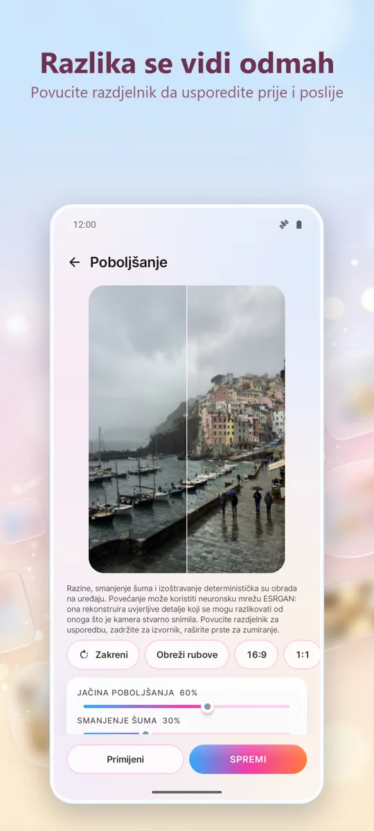 Poboljšaj Foto: Popravi Slike: snimka zaslona 2