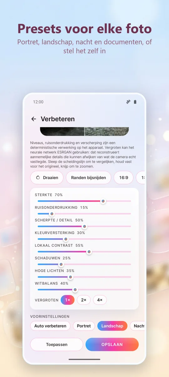 Foto's Verbeteren: Herstellen: schermafbeelding 3