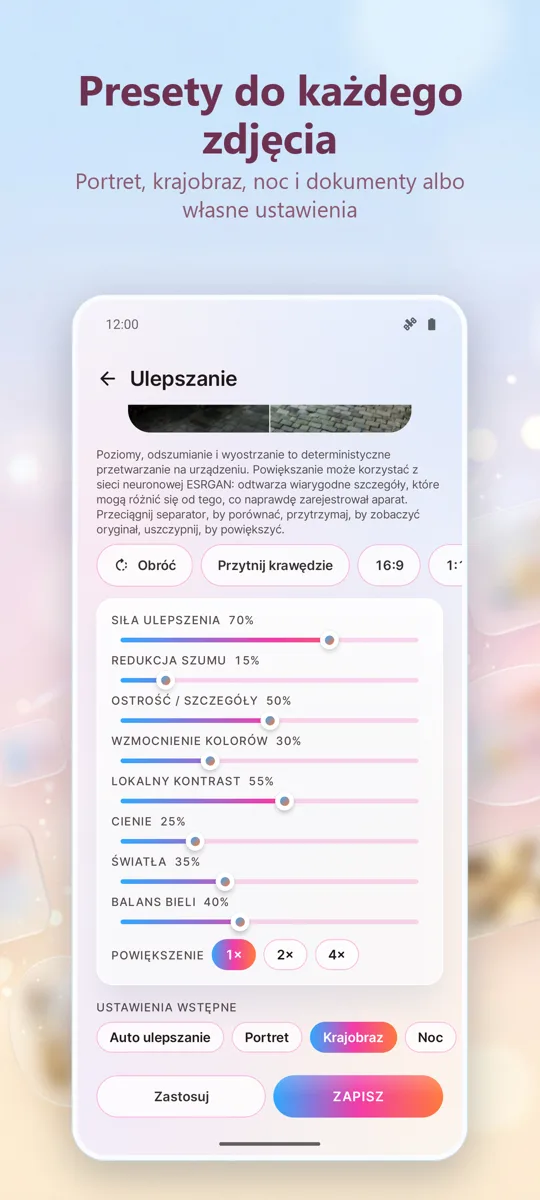 Ulepszanie zdjęć: Napraw: 